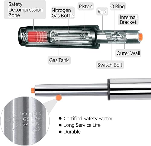 Miniatura 6 de Topeakmart Taburetes de bar modernos ajustables de cuero sintético giratorio, silla trasera de isla de cocina, taburete giratorio de bar, gris