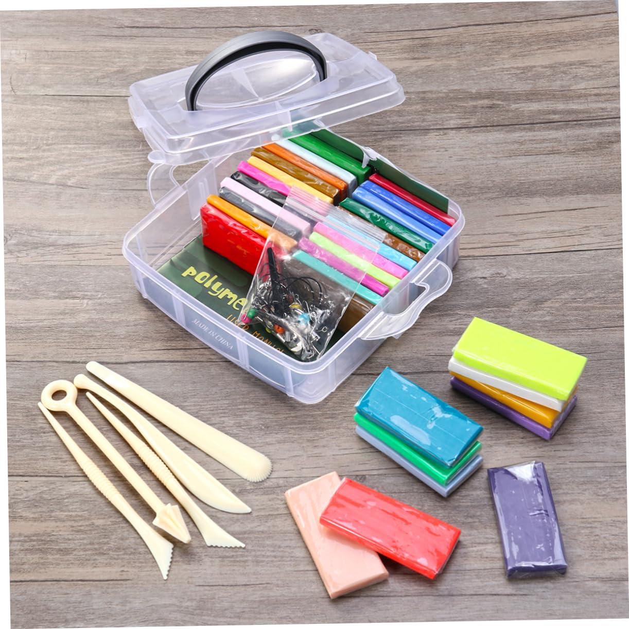 STOBOK Herramientas para Arcilla Blanda Colores Kit de Arcilla Polimérica para Hornear para Actividades de Modelado Creativo Casa