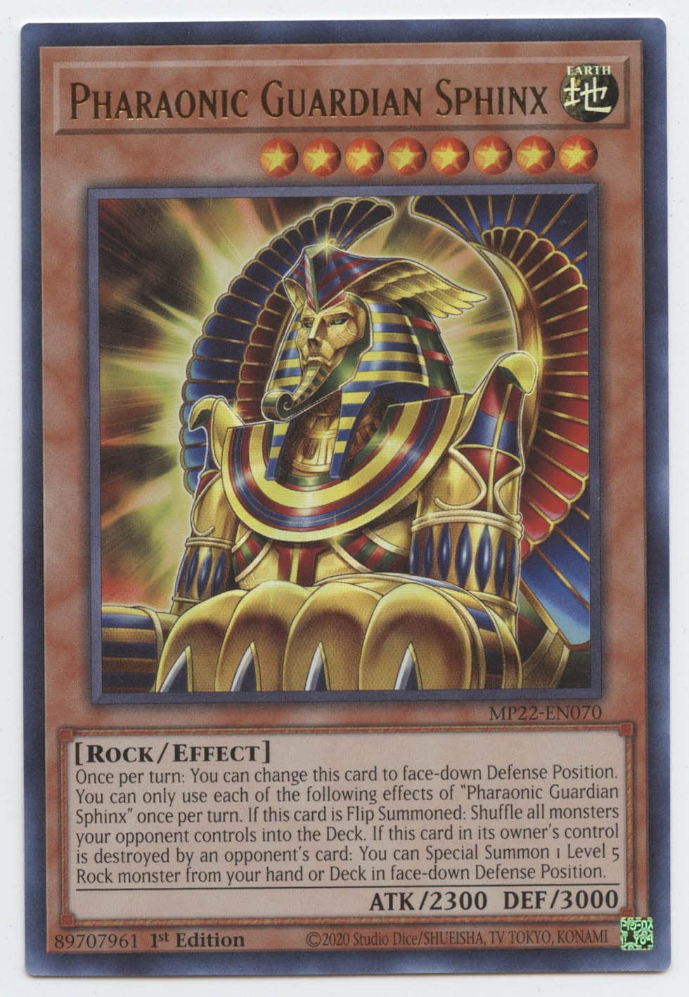 遊戯王 英語版 PHARAONIC GUARDIAN カードセット Amazon.com: Pharaonic Guardian Sphinx - MP22-EN070 - Ultra