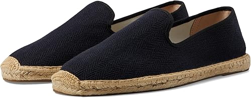 Soludos Mens Smoking Slipper Espadrille, Tonal Black, 8, Medium