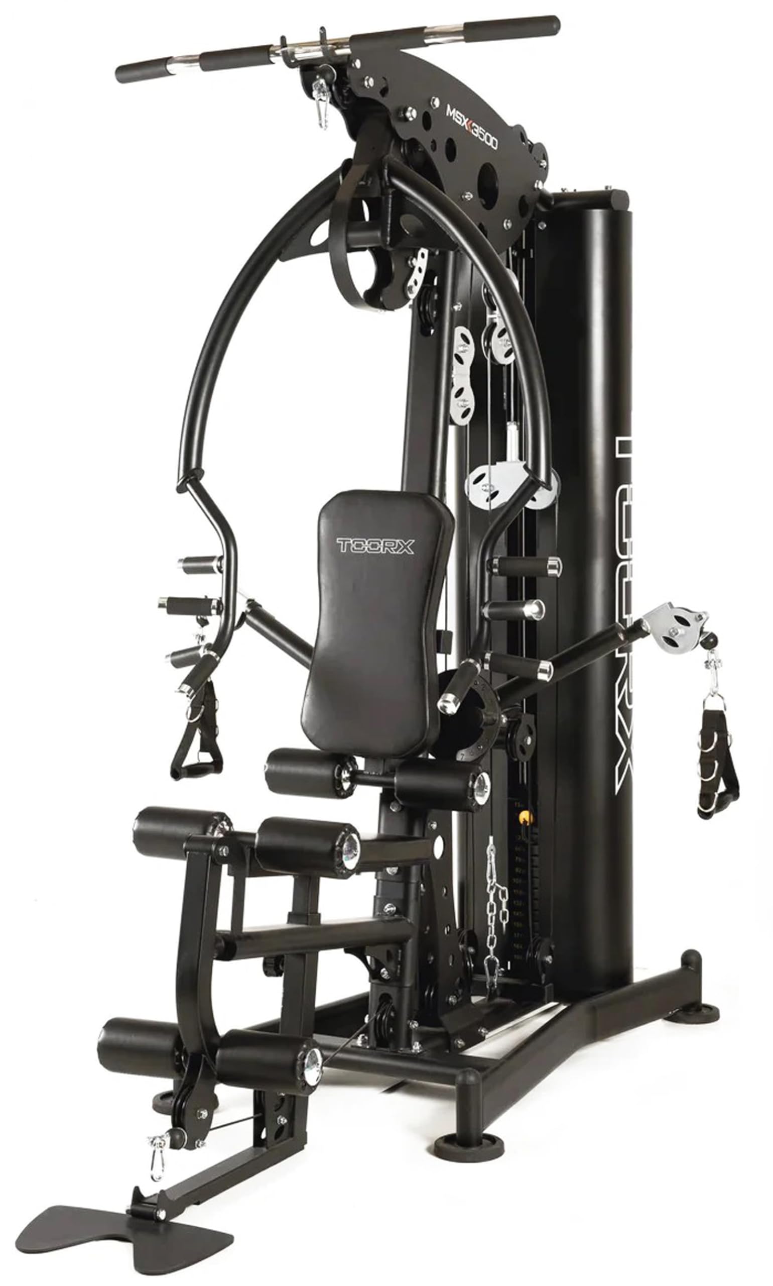 Toorx MSX-3500 Stazione Multifunzione Professionale | Palestra Multigym Completa per Allenamento Total Body | 102 Kg Pesi in Acciaio | Sistema Carrucole High Performance | Home Gym e Fitness Center
