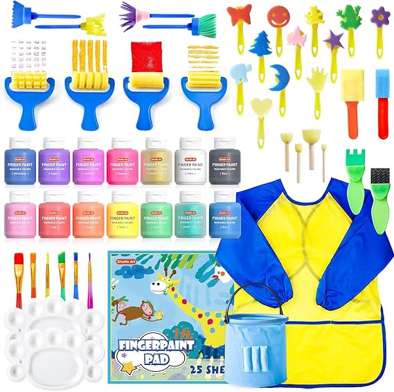 Shuttle Art Kit Complet de Peinture Enfant Shuttle Art - 53 Pièces avec Blouse et Accessoires