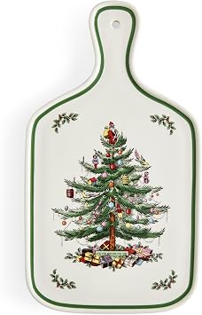 Spode Christmas Tree 13.5 Inch Serving Board, White