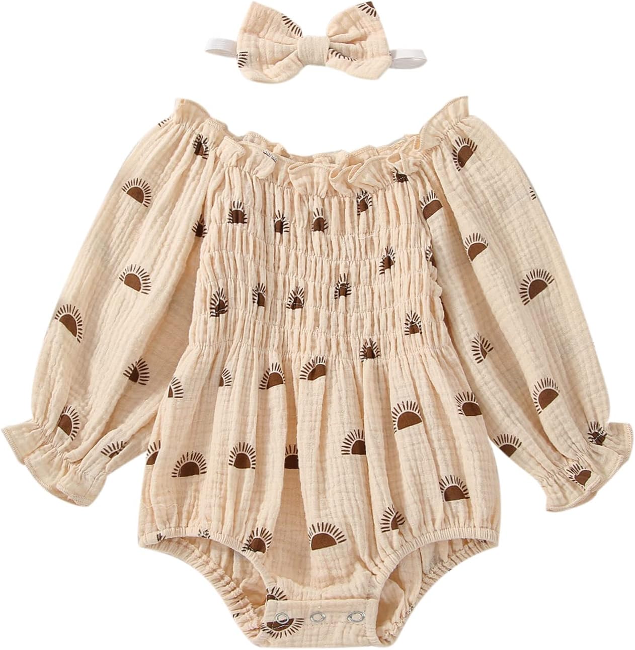 Bubble Romper Beige