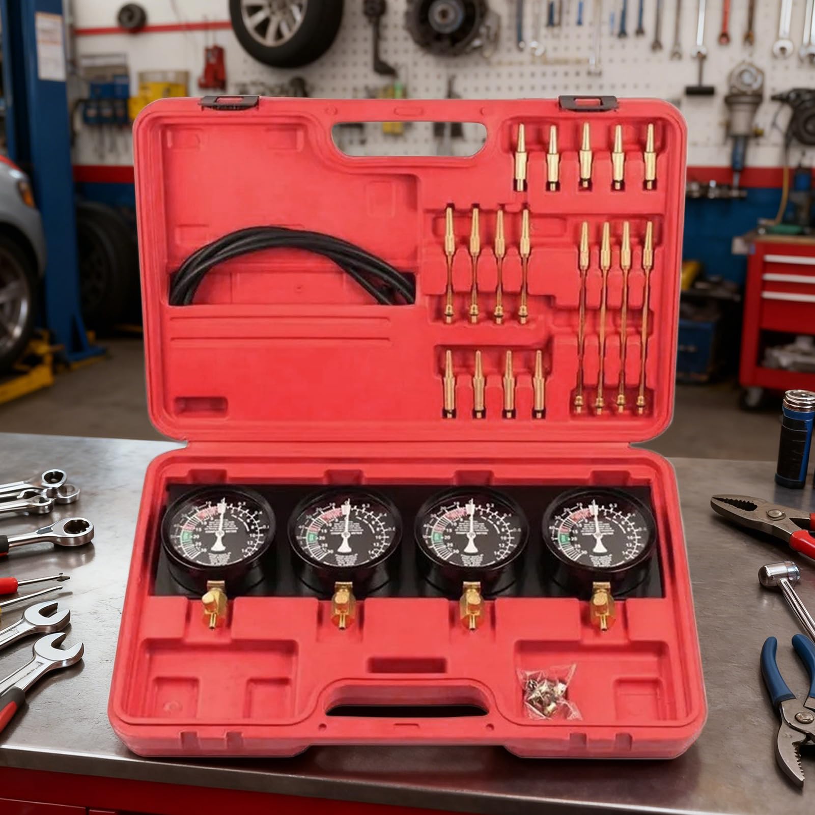 Herramienta Para Sincronización De Carburadores Herramienta De Reparación | Kit de Sincronización de Carburadores para Taller Garaje y en Carretera