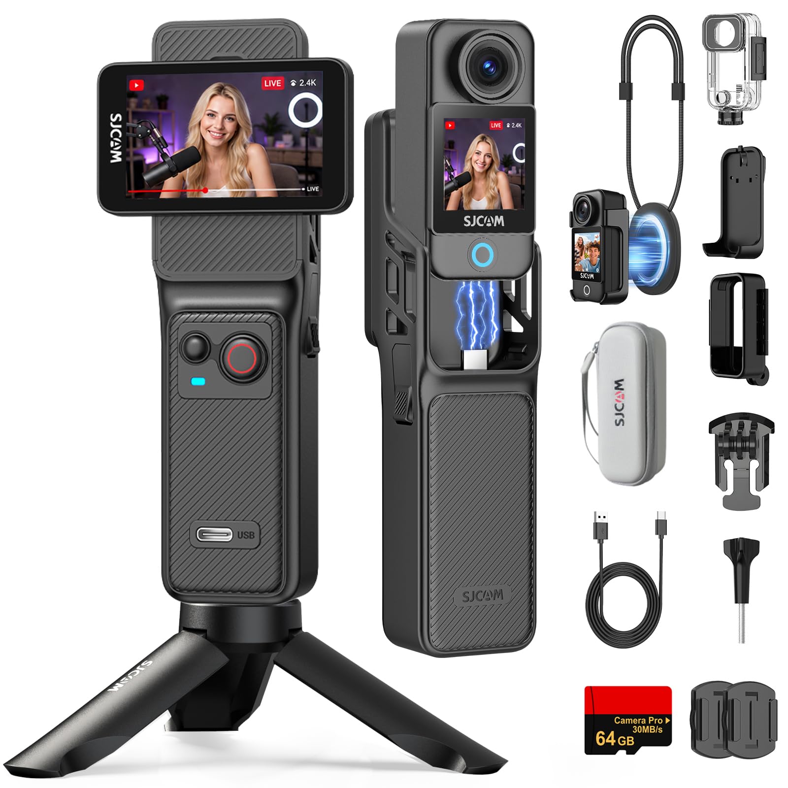 SJCAM C400 4K Travel Vlogging Camera