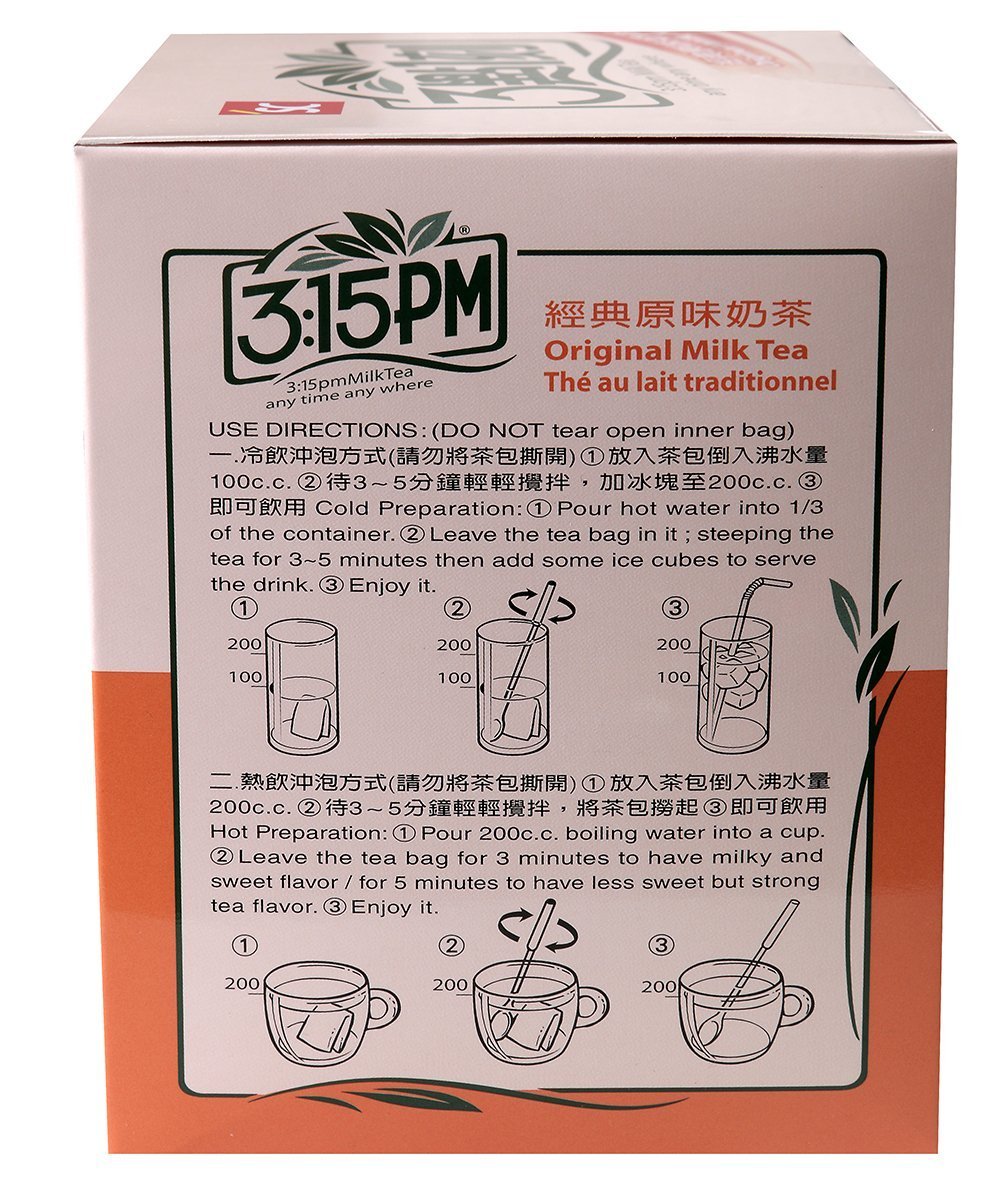 Amazon.com : 3:15pm - Original Milk Tea, 7.06 Oz - 10 Bags (Pack