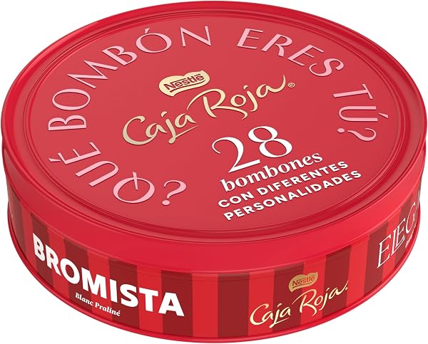 NESTLÉ CAJA ROJA bombones de chocolate con leche lata 250g - 1