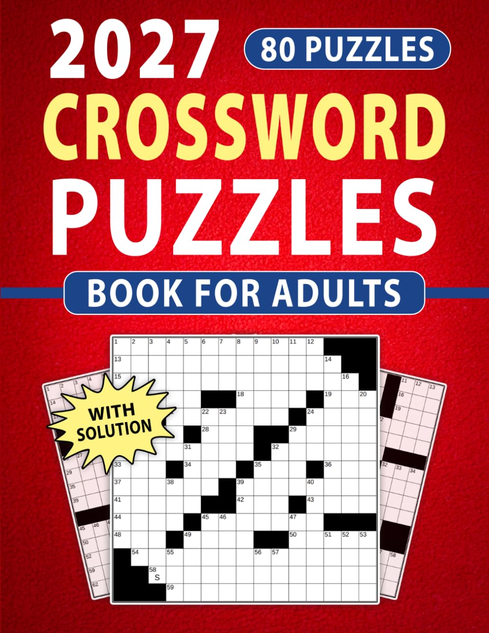 2027 Crossword Puzzles Book For Adults With Solution: Designed for Easy Navigation and Enjoyable Mental Exercise