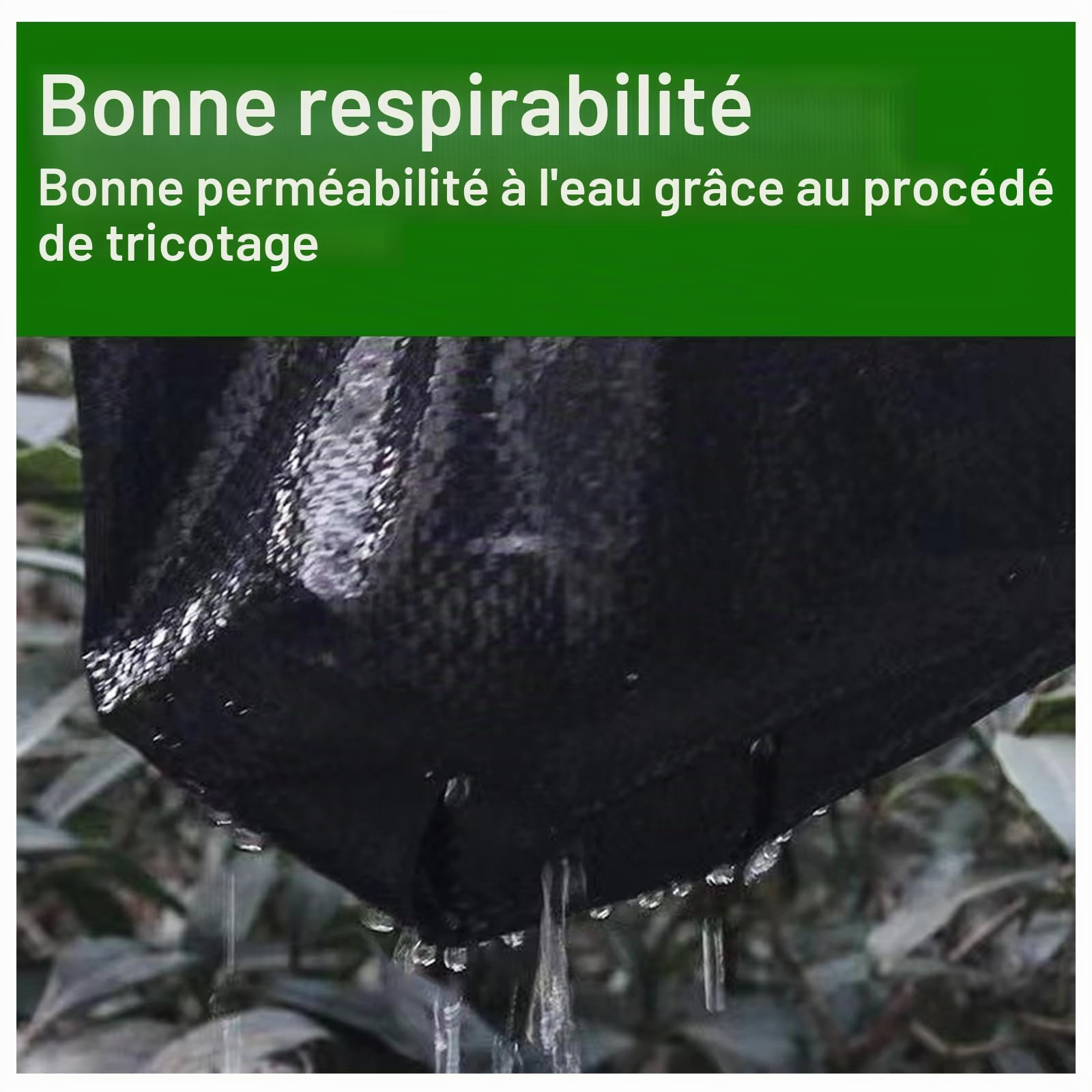 Toile de Paillage - 3 m x 10 m, 30 m² - 90 g/m² - Perméable à l'eau - Tissu Anti-Mauvaises Herbes - Film pour Plantes - Bache Anti Mauvaise Herbe