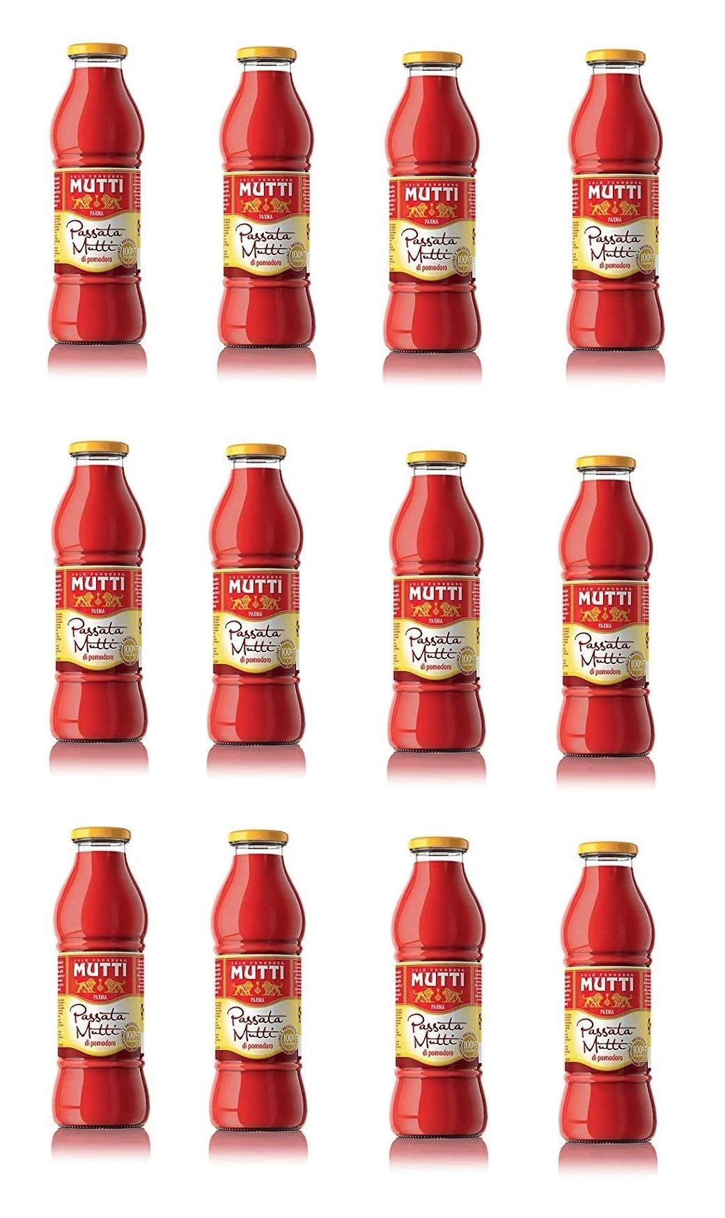 12x Mutti Passata di Pomodoro Tomatenpaste Tomaten sauce 100% Italienisch 700g