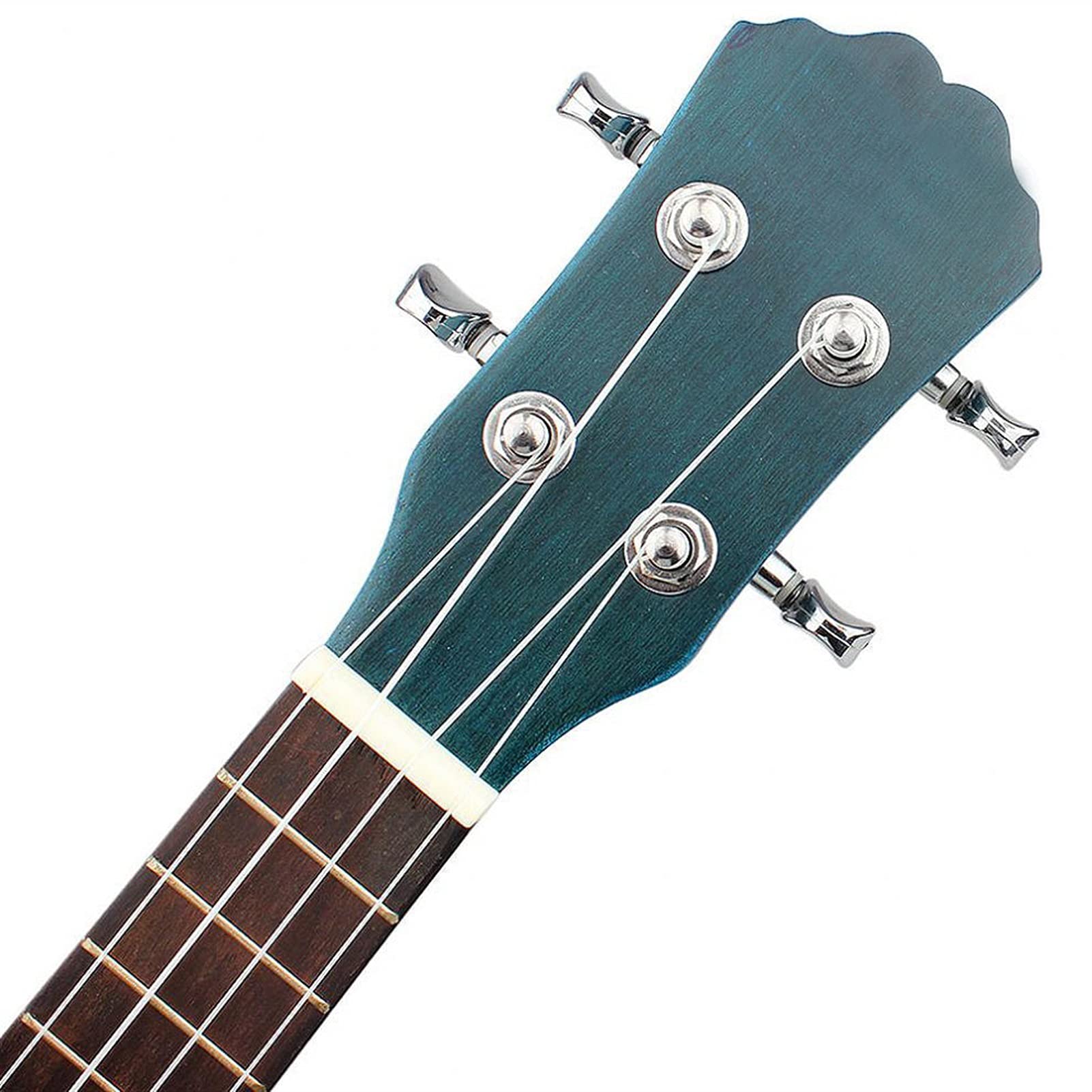 Ukulele koncertowe Początkujący Ukulele 21- calowy Sopran Ukulele Świerkowy Drewno 15 Fret Cztery Struny Hawaii Gitara Z Abalone Shell Edge Hole Hole Instruments Instrumenty Muzyczne
