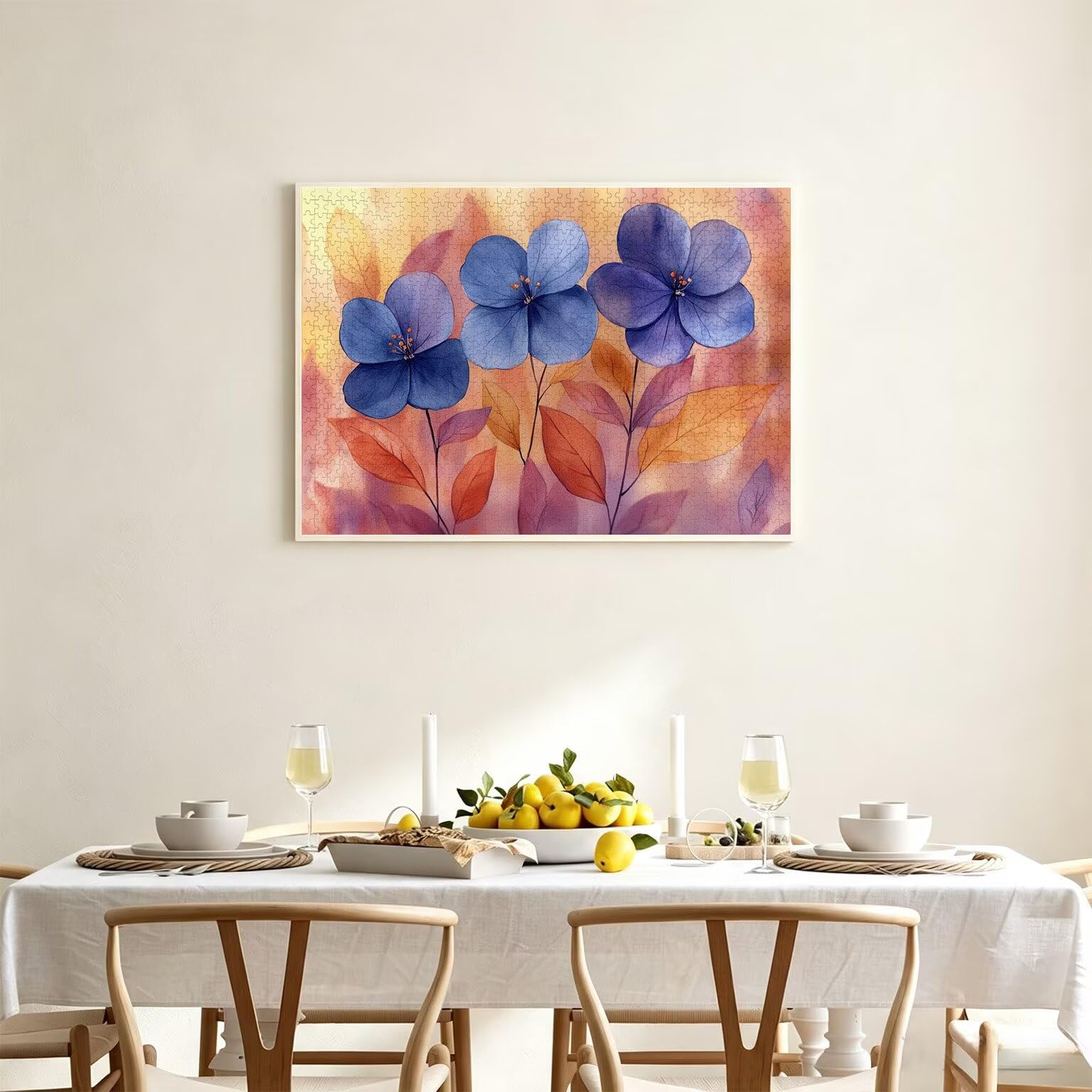 Puzzle 5000 Pezzi astratto Puzzle Legno fiori, n-32