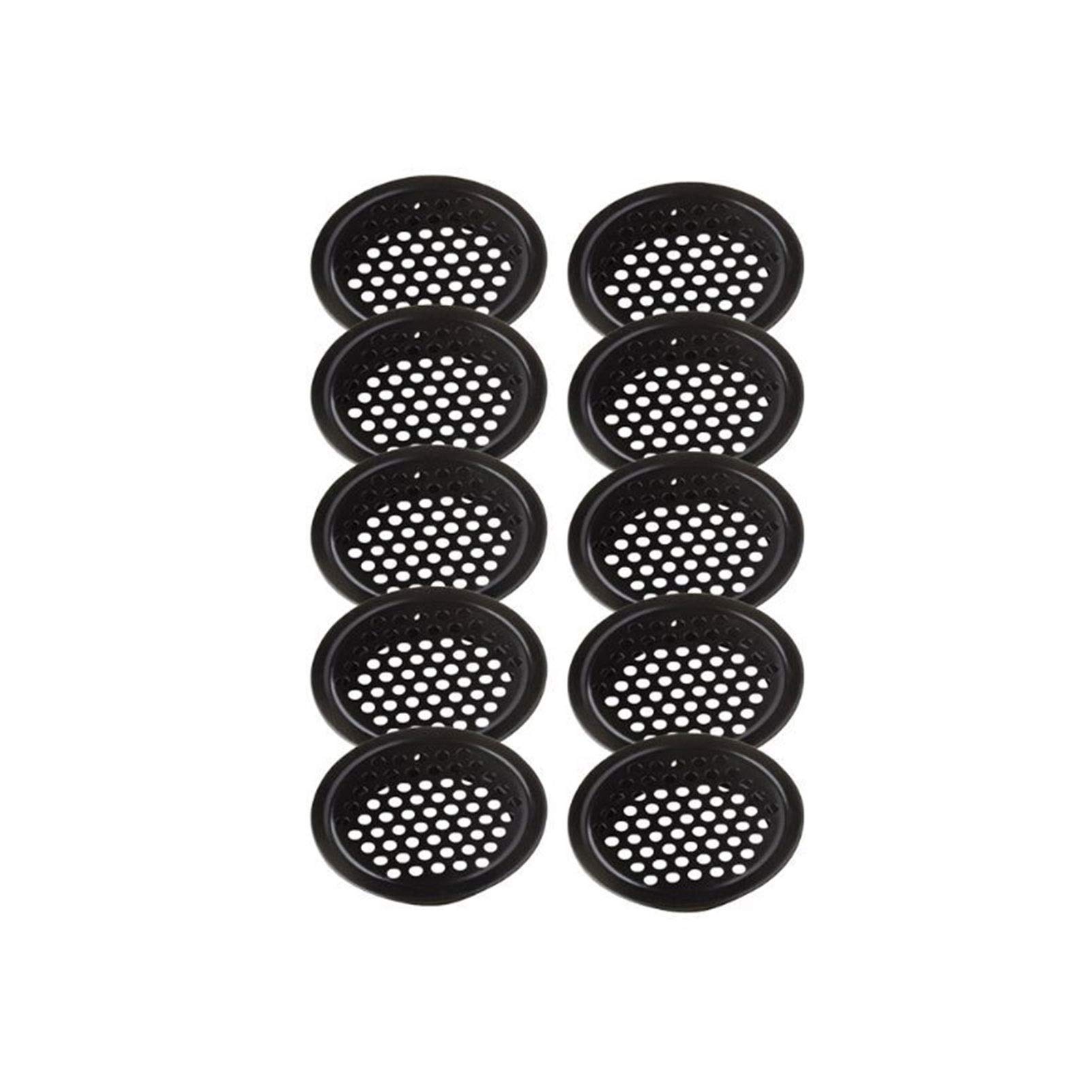 Dhetye 29Mm Flat Ventilation Grille Air Vents Grille,Ventilation Opening Grille, Wardrobe Cabinet Mesh Hole Stainless Steel Louver(29Mm Flat)