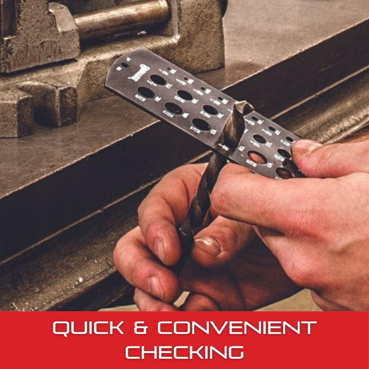 Starrett 187 Jobbers' Drill Gage, endurecido, acabado negro mate, 1/16 – 1/2" de diámetro gama