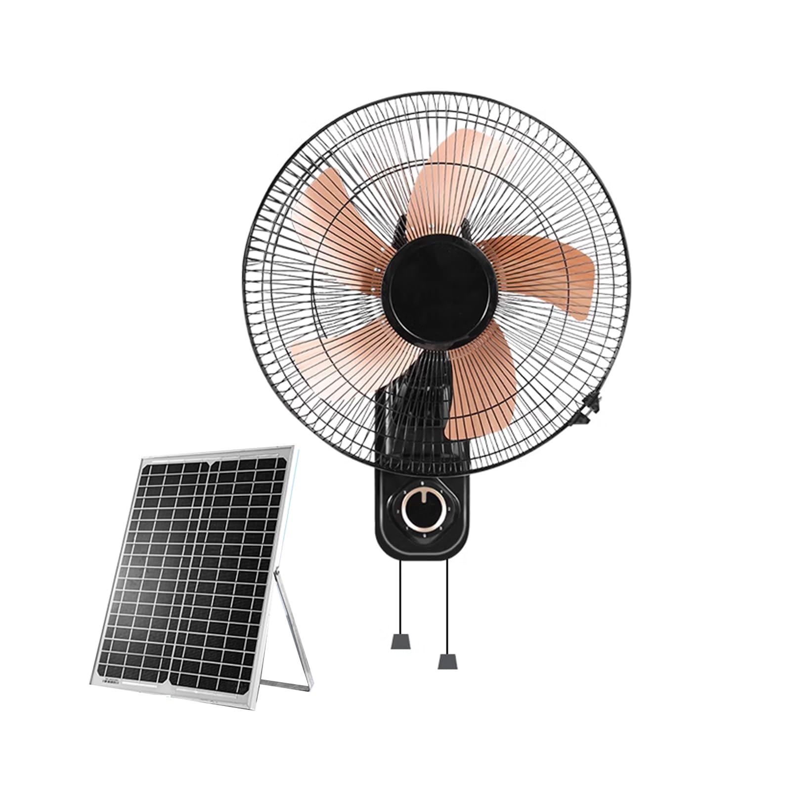 SaryEdge Oscillating Solar Power Household Fan,Adjustable Tilt,Copper Motor for Bedroom Home Travel Camping Fishing,