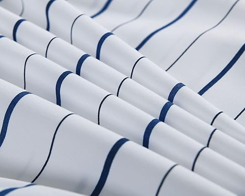 Miniatura 4 de Royal Tradition Juego de sábanas de microfibra de 110 gsm para camas ajustables (tamaño King dividido, estampado Acadia) 5 piezas suaves y