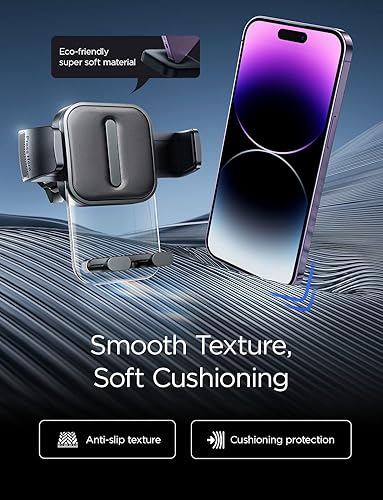 Miniatura 4 de LISEN Soporte de teléfono de ventilación para automóvil [protección de silicona suave] Soporte universal para teléfono de ventilación de automóvil