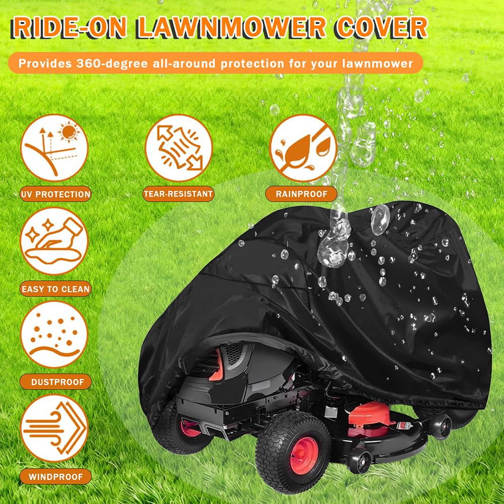 Cubierta para Cortacésped de Equitación Exterior para Simplicity ZT3000 2020 – 2026, Impermeable Funda para Tractor Cortacsped, Prueba de Polvo Cubierta del Tractor de Jardín