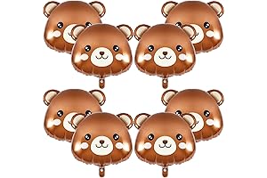 8 Pcs Bear Balloons 21x22 Inch Bear Shaped Animal Balloons