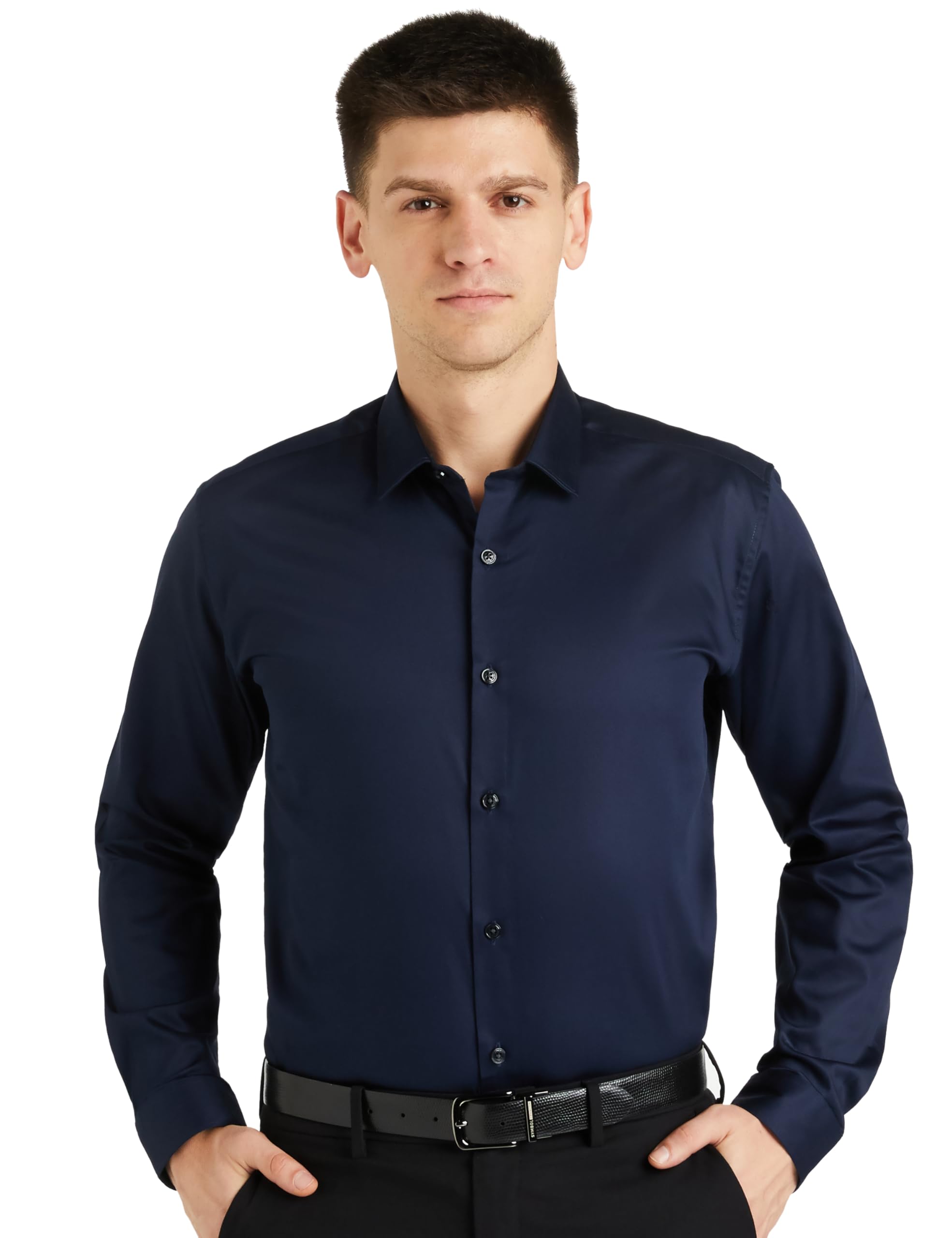 van heusen Men's Solid Slim Fit Shirt-picture-39