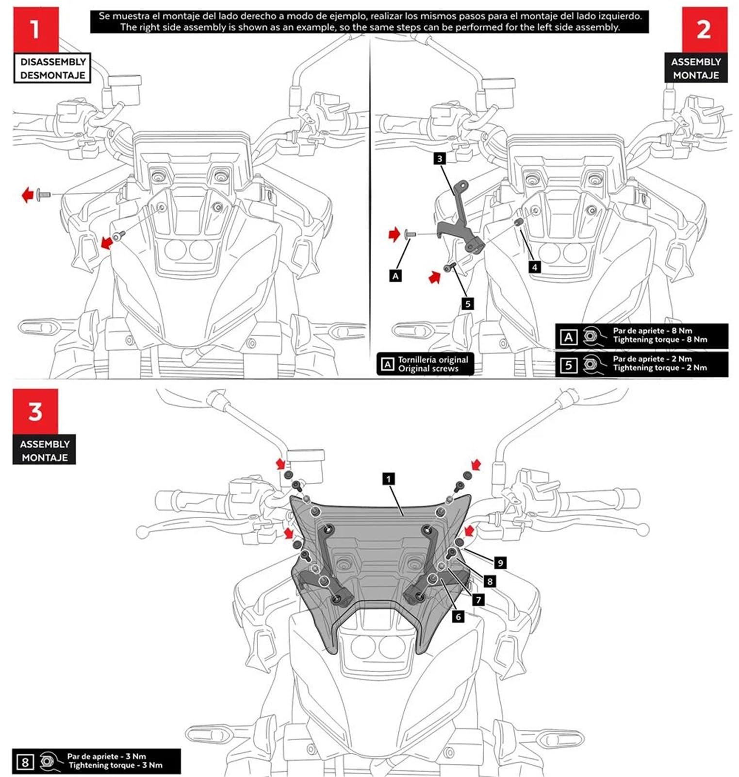 Parabrezza Da Turismo Per Moto, Deflettore A Doppia Bolla Per YAMAHA MT-09 MT09 SP 2024 2025(Style 2)