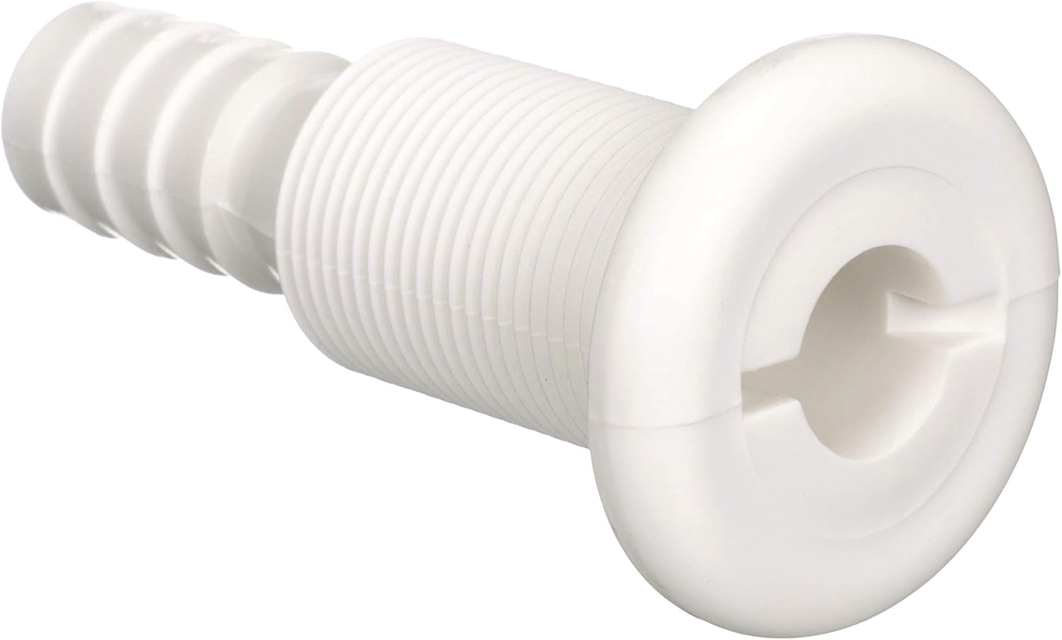 attwood 3873-3 Polypropylene Straight Thru-Hull Connector, White Finish : Sports & Outdoors