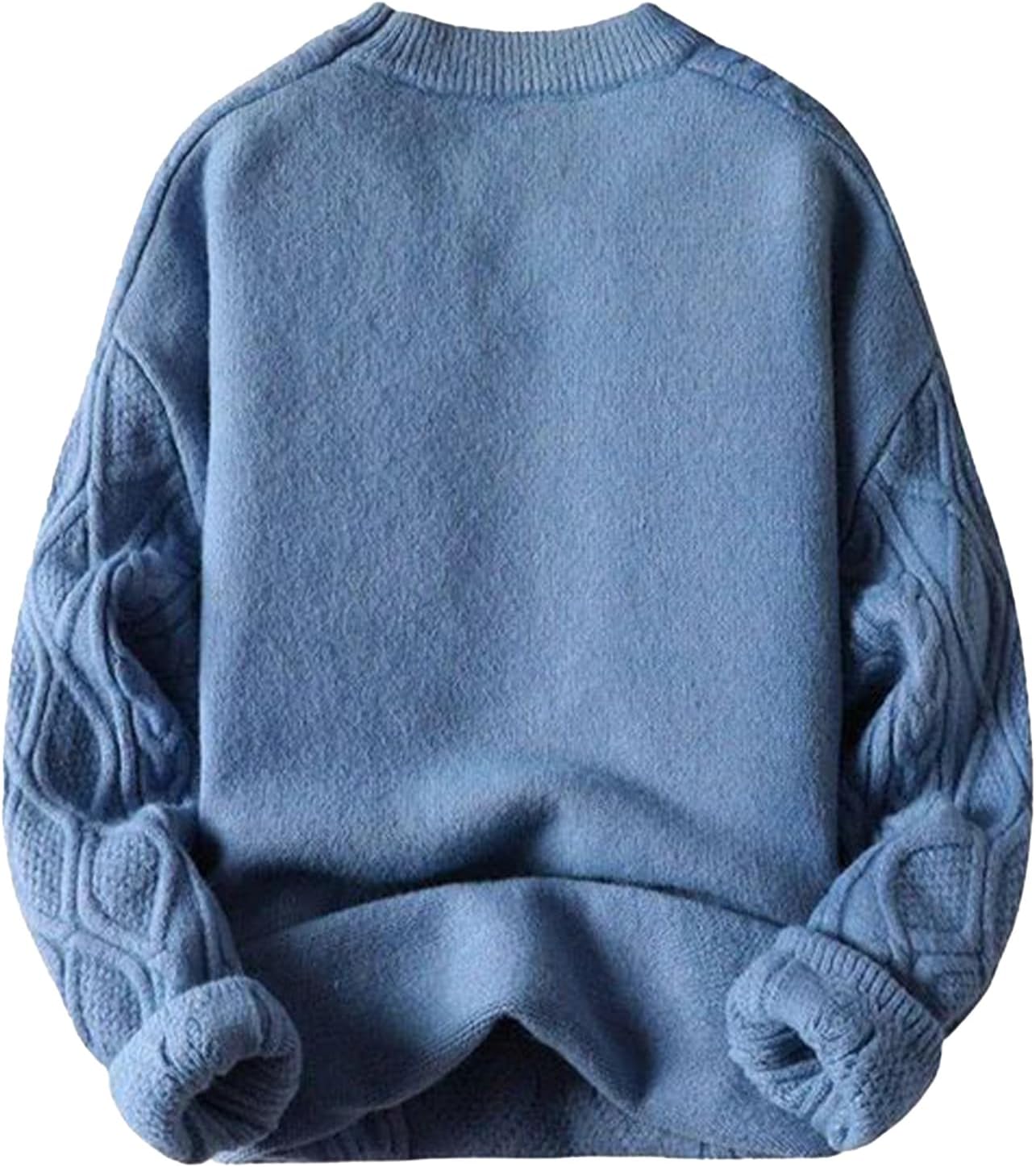 Aelfric Eden Oversized Sweater 90s Vintage Cable Knit Long Sleeve Women Heavy Crewneck Pullover - Image 4