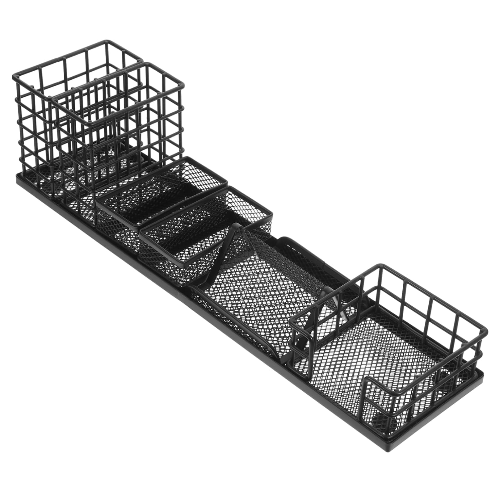 Boîte de Rangement de Bureau en Fer Noir, Organisateur de Table Décoratif | Rentrée Scolaire, Fournitures de Bureau, Meuble pour Bureau, Boîte de Rangement Stationnaire