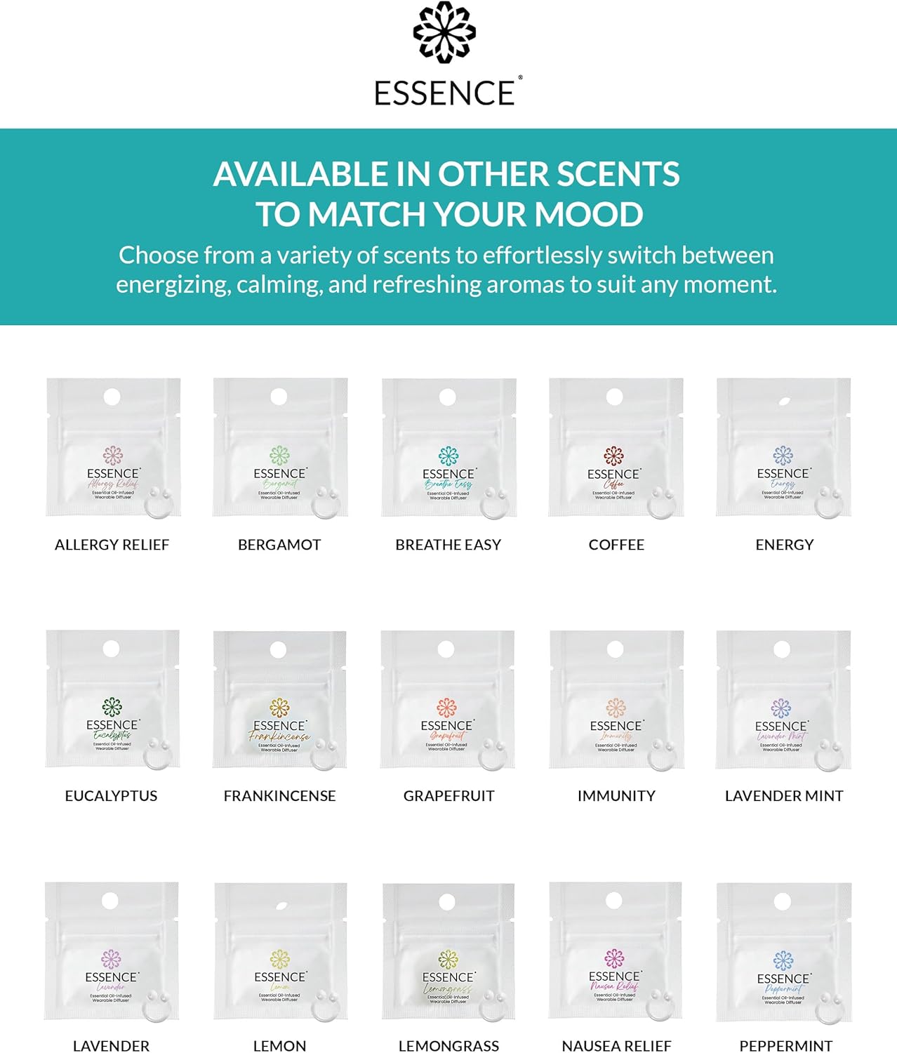 Essence Wearable Aromatherapy Nasal Diffuser – Breathe Easy Essential Oil Nose Ring – Personal Scent Clip for Travel, Work & Everyday Use – Made in USA (3 Pack) - Image 7