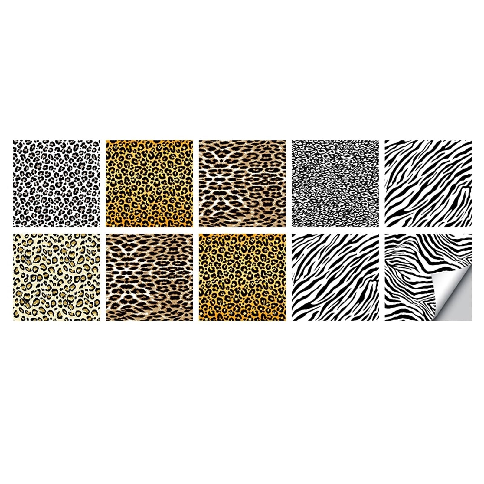 Carreaux de céramique autocollants multicolores 10 pièces pour rénover une crédence