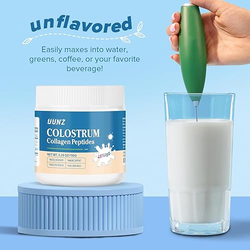 Miniatura 4 de Polvo de calostro bovino con péptidos de colágeno en polvo, nutre el cabello, las pieles, los huesos, el cartílago, los sistemas corporales,