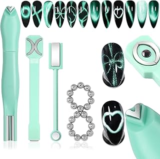 23 imanes de ojo de gato para uñas, multifunc...