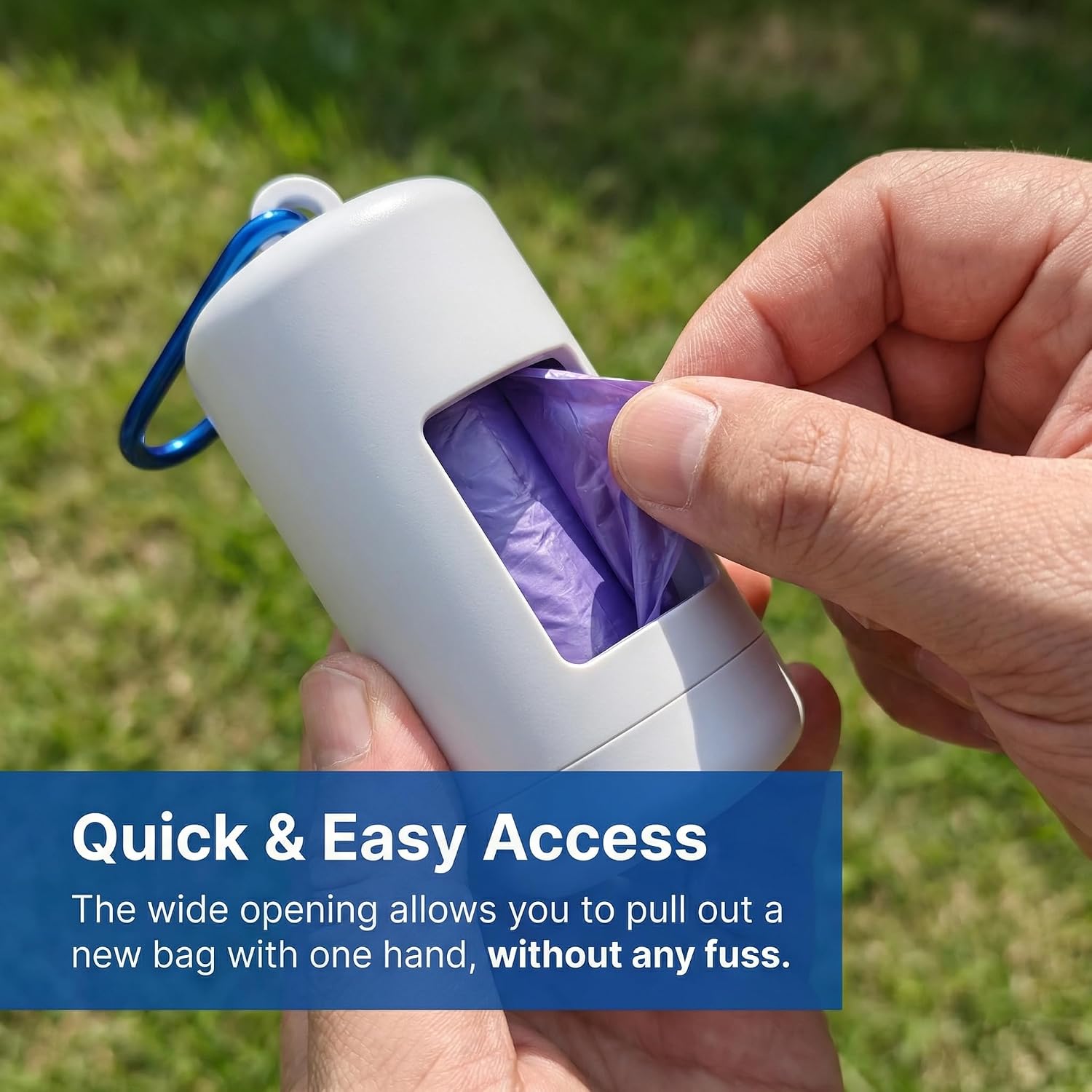 1-Pack Dog Poop Bag Storage Box (with Leash Hook) image 3