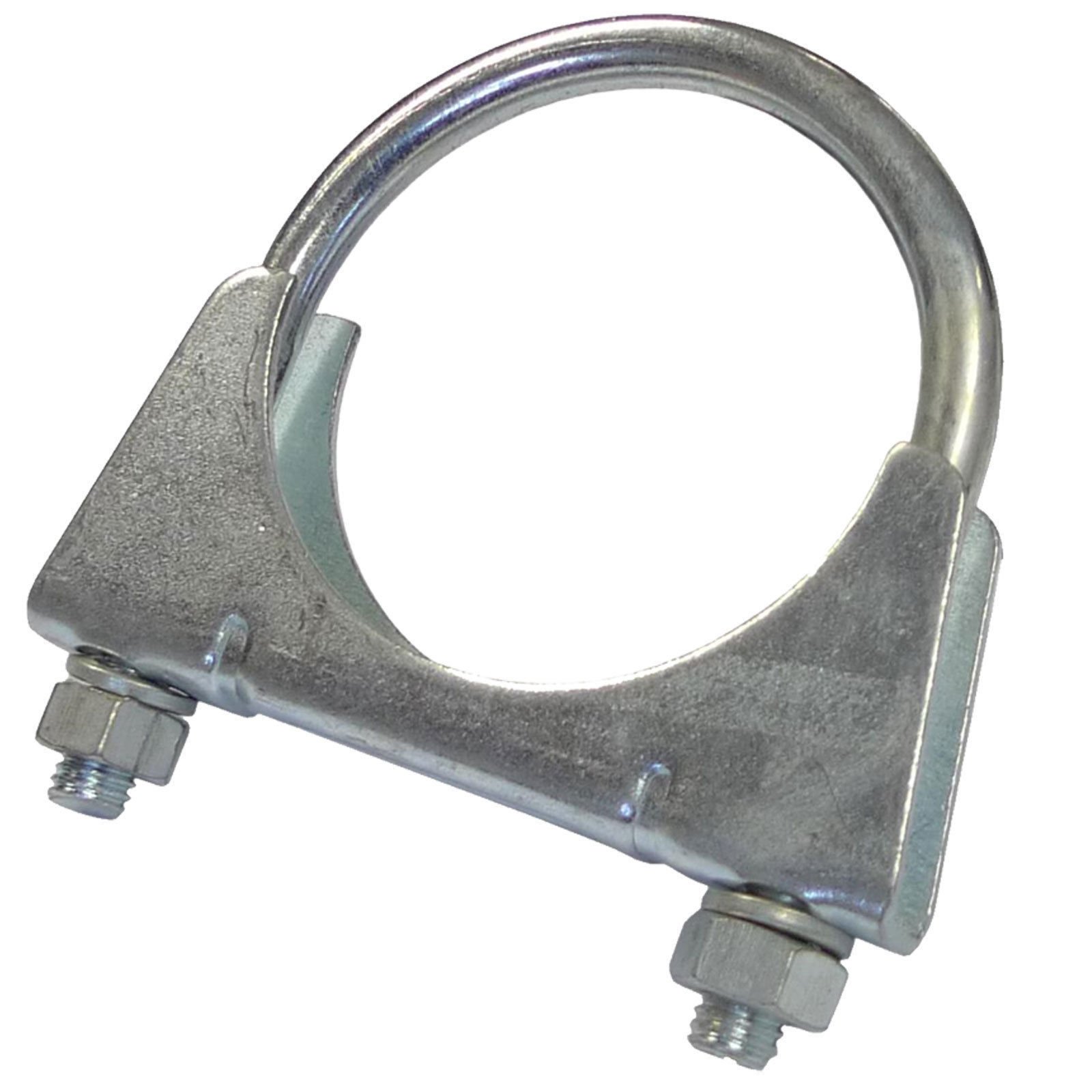 Universal Exhaust U Bolt Clamp Heavy Duty Clamp with Nuts 35mm BZP - 2 Clamps
