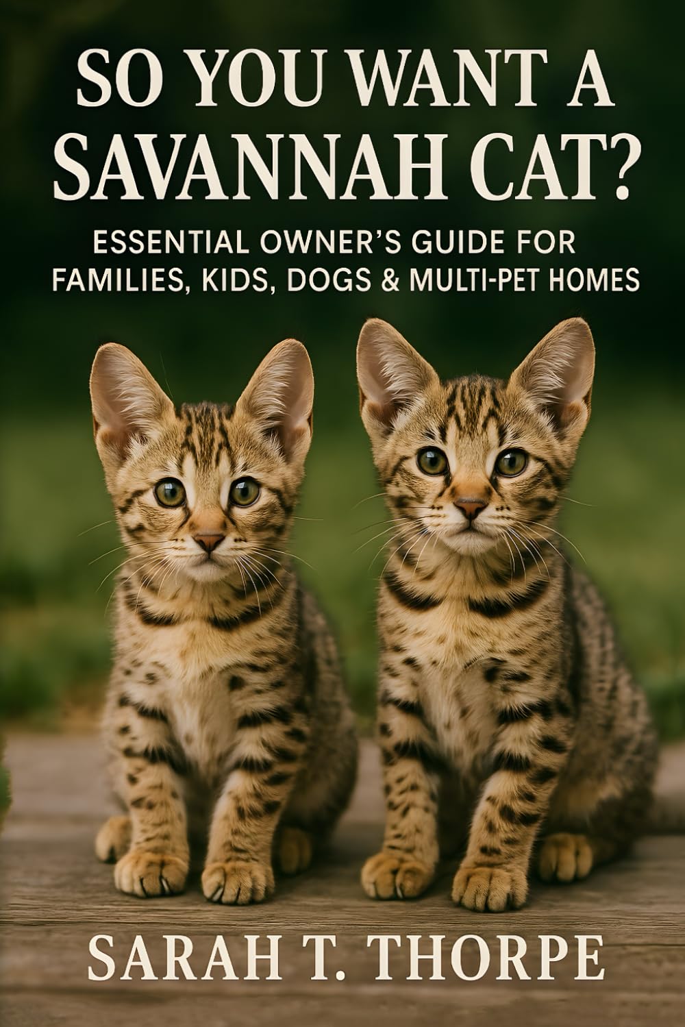 So You Want a Savannah Cat?: Essential Owner’s Guide for Families, Kids, Dogs & Multi-Pet Homes
