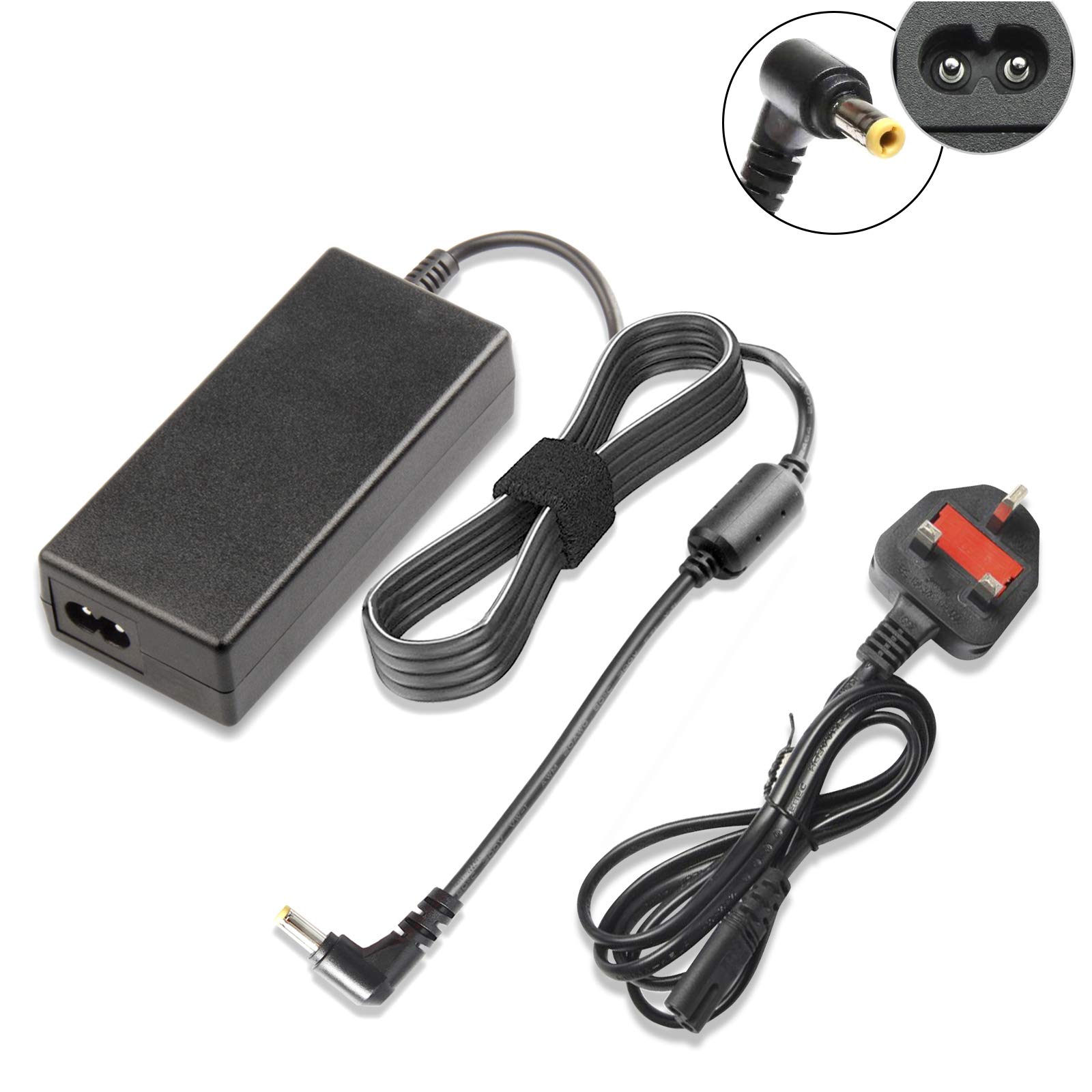 AC Adapter Charger For Toshiba Satellite C655-S5132 & L755-S5216 Laptops – By AbleGrid