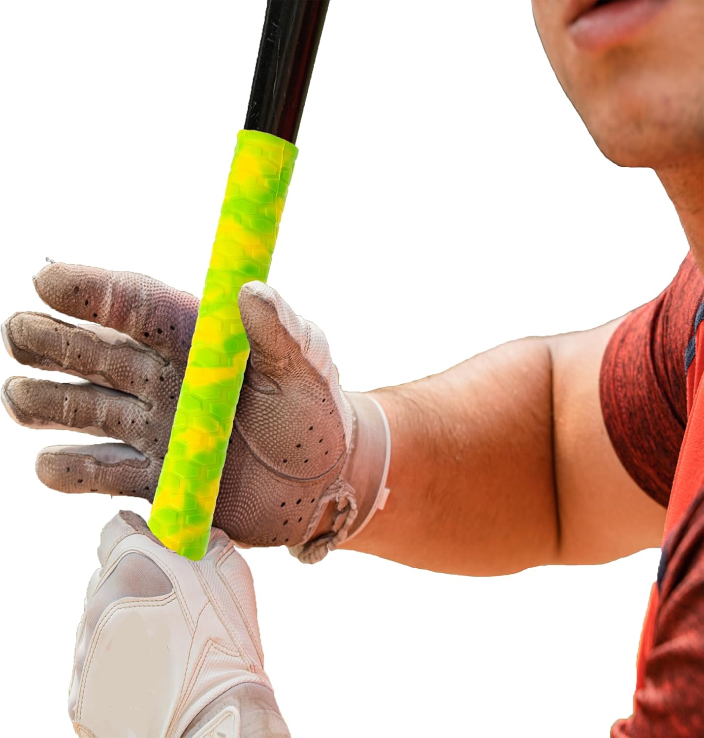 StickGrip® Hexagon Series - Advanced Baseball & Softball Bat Grip - Easy Installation, Durable HydroFlex 2.0 Polymer, Weather-Resistant, High-Performance Grip (11")