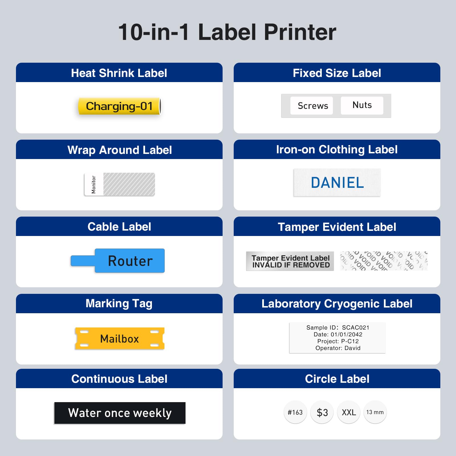 SUPVAN G15M Label Maker 4 Tappe Batteria Rechargeabile - Dettaglio
