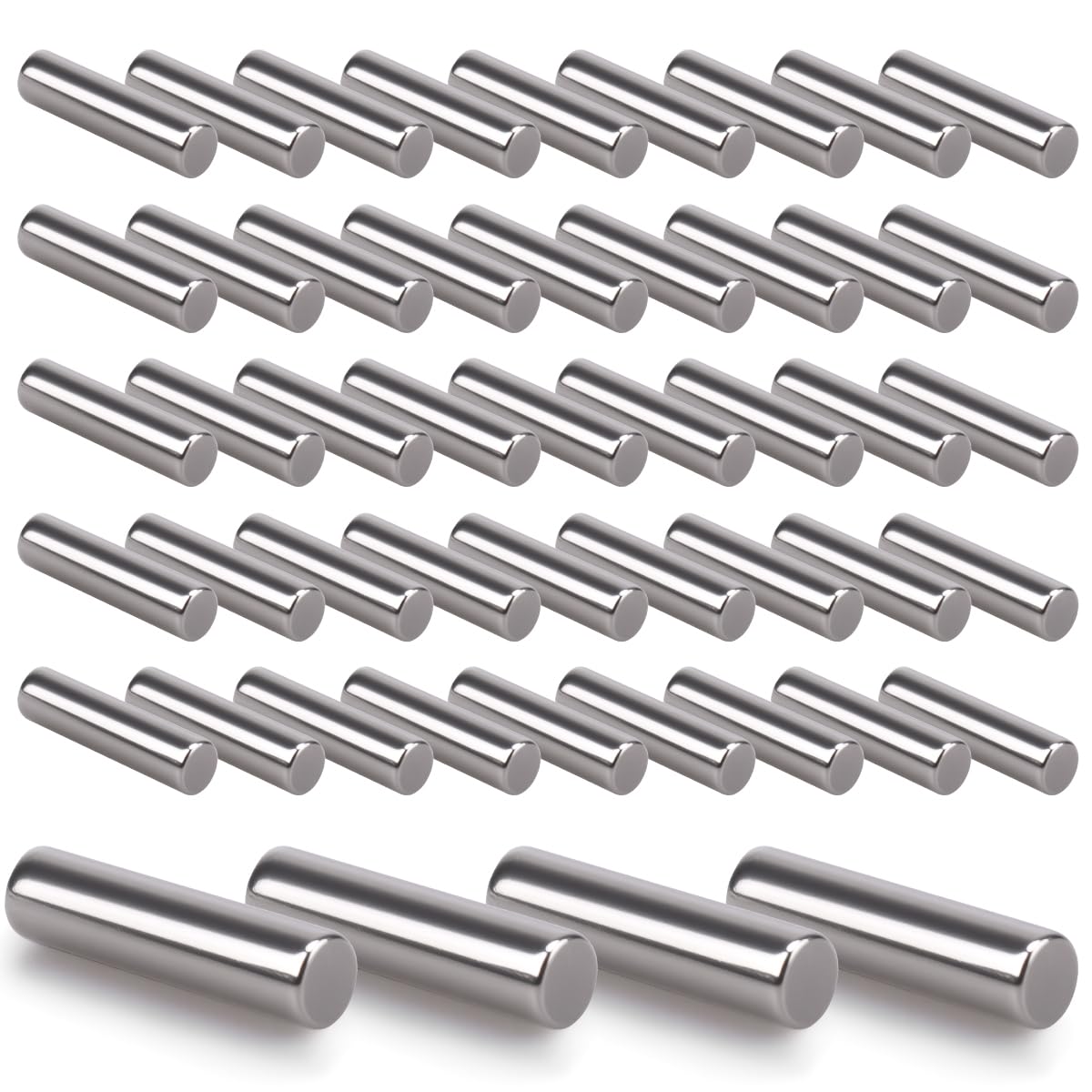 Innfeeltech 50 Pcs 3mm*14mm Dowel Pins Shelf Support Pegs, 304ss Cylindrical Support Pins for Shelf and Cabinet