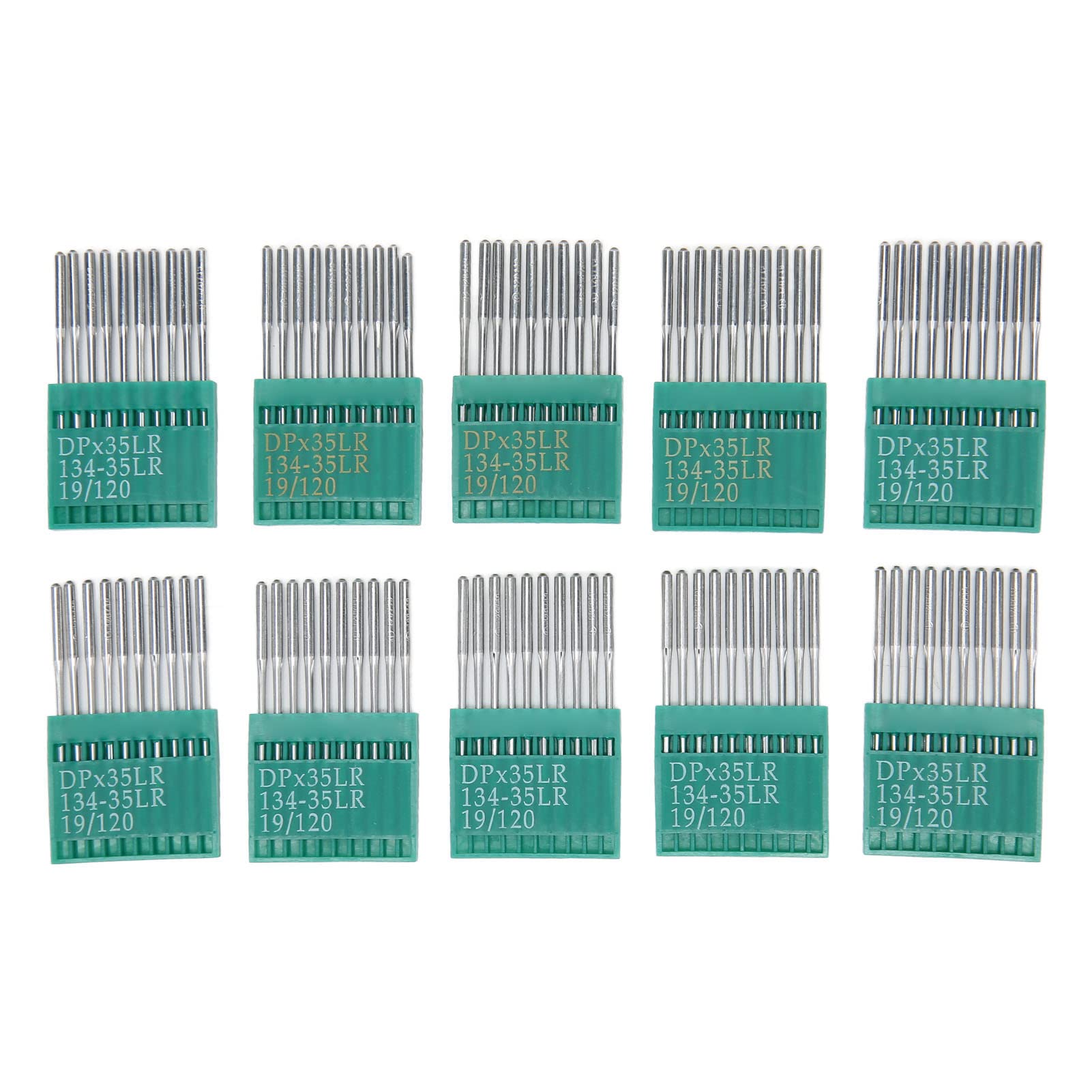 LEEZAD 100 Aghi Macchina Cucire Misura 120/19, Aghi Ricamo Acciaio Resistente per Macchina Cucire Domestica