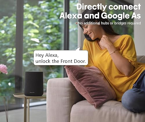 Miniatura 9 de Cerradura de puerta de entrada sin llave WiFi integrada con teclado, control remoto de aplicación, no requiere puente, bloqueo automático, IP65