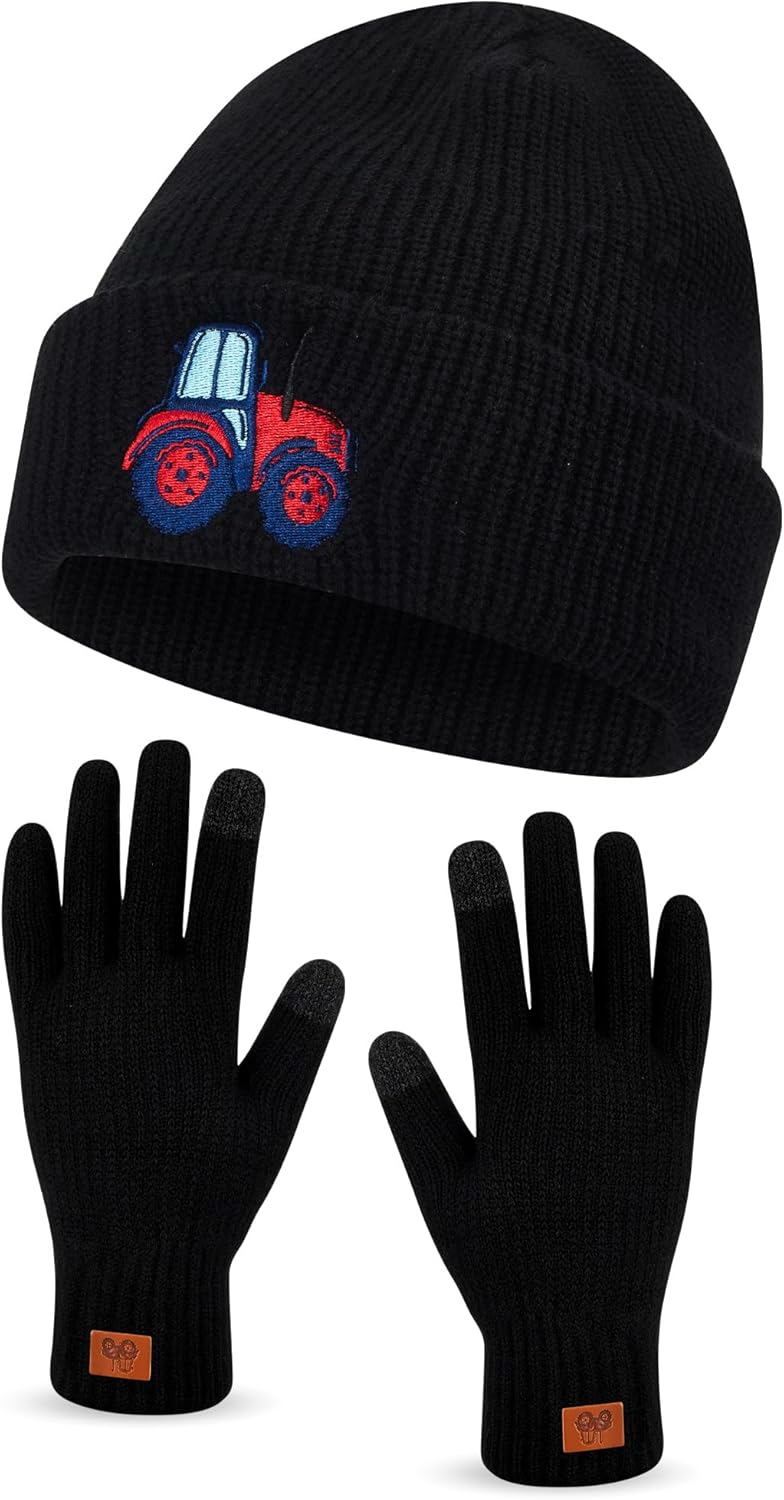Ensemble Bonnet Et Gants Cocker Spaniel - Cadeau Pour Amoureux Des Chiens, Hiver Chaud