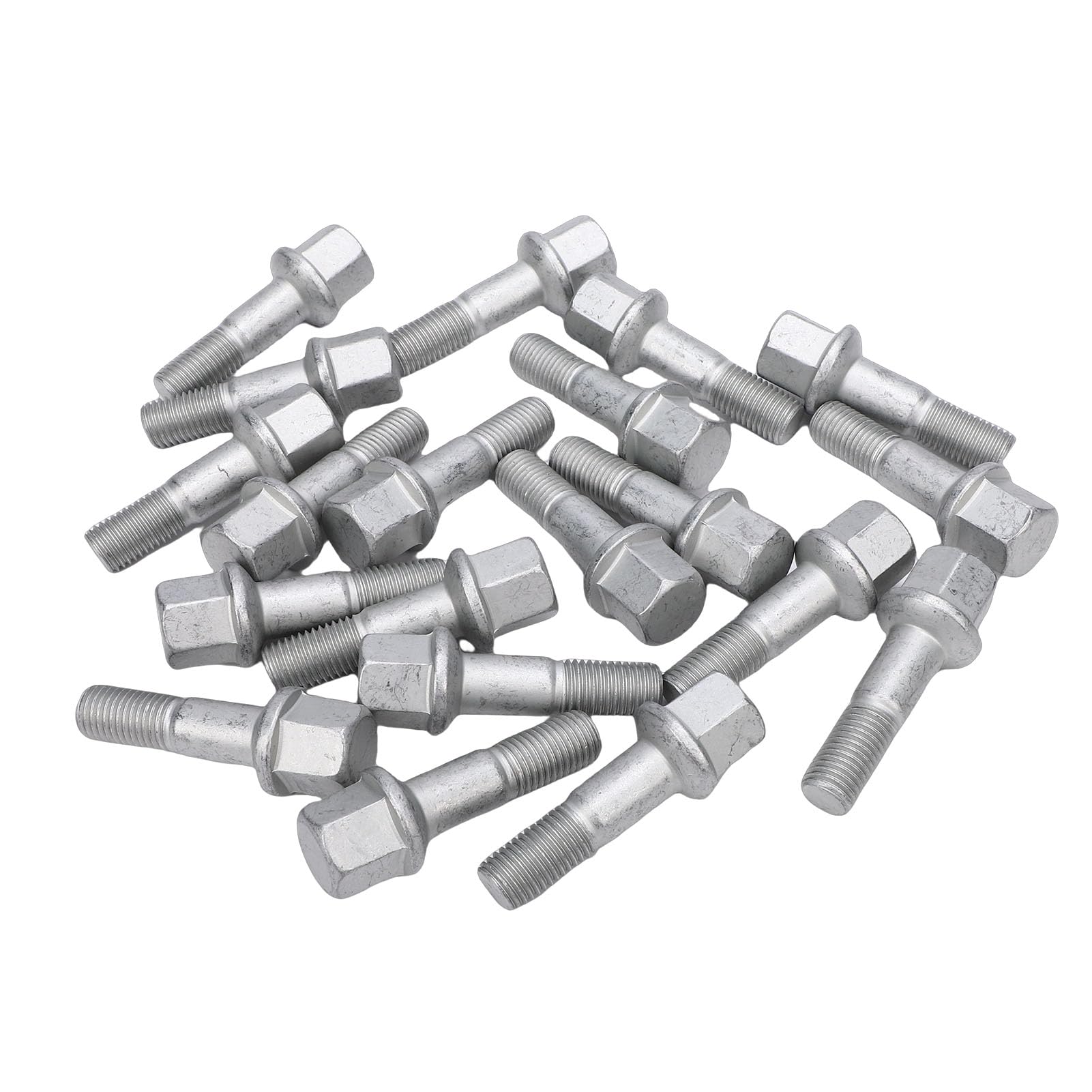 Generic Śruba Piasty Koła, Zamiennik dla 190E 1986 1987, 300CE 1990 1993, M12x1,5x40 Stalowe śruby z łbem Kulowym, 20 Sztuk/zestaw, OEM A0009904807, z doskonałą kompatybilnością, dla