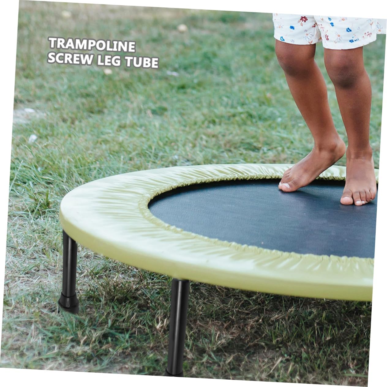 BESPORTBLE 5pcs Anti-Skid Trampoline Legs with Pads Durable Replacement Tube Leg Parts for Stable Bouncing Shock-Absorbing Design for Enhanced Safety and Performance