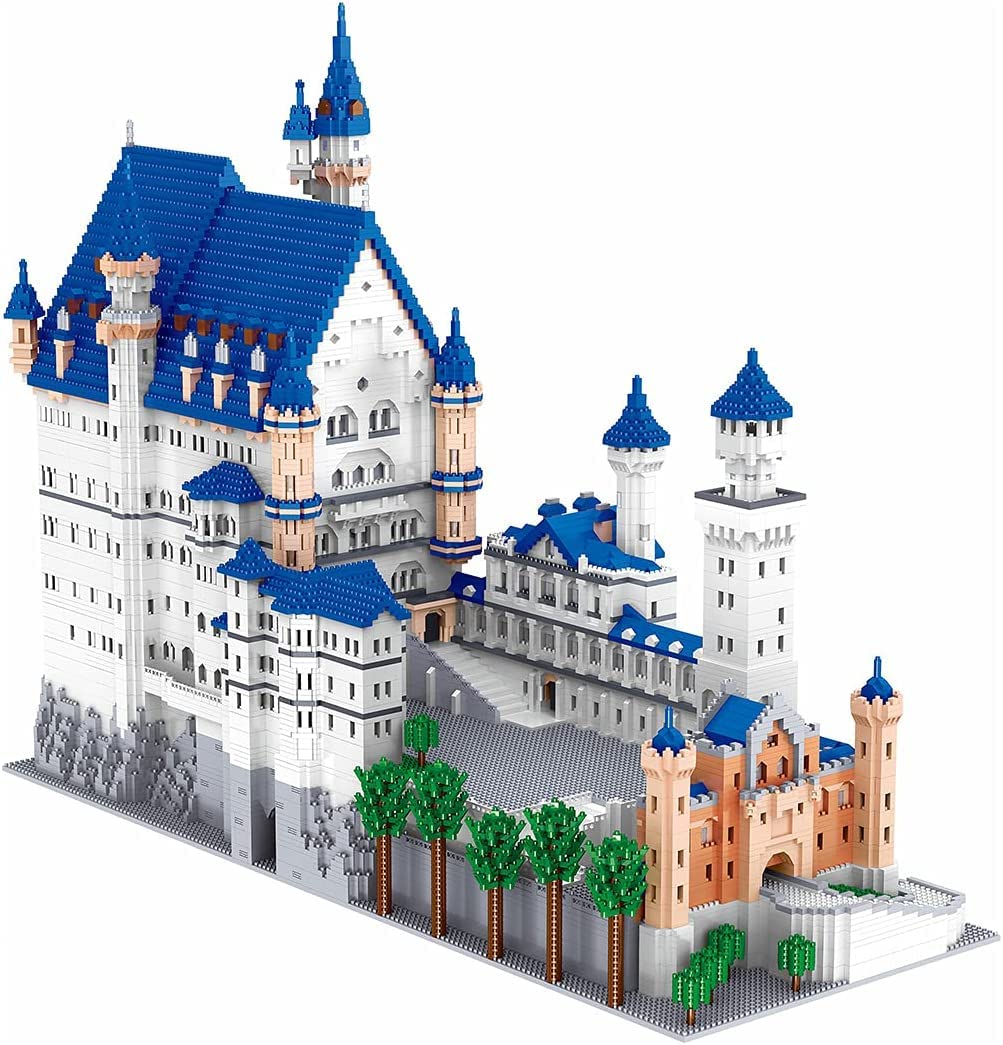Technik Architecture Castello Neuschwanstein, modello da costruzione 11810, set di mattoncini compatibile con grande, per costruire giocattoli educativi per bambini e adulti