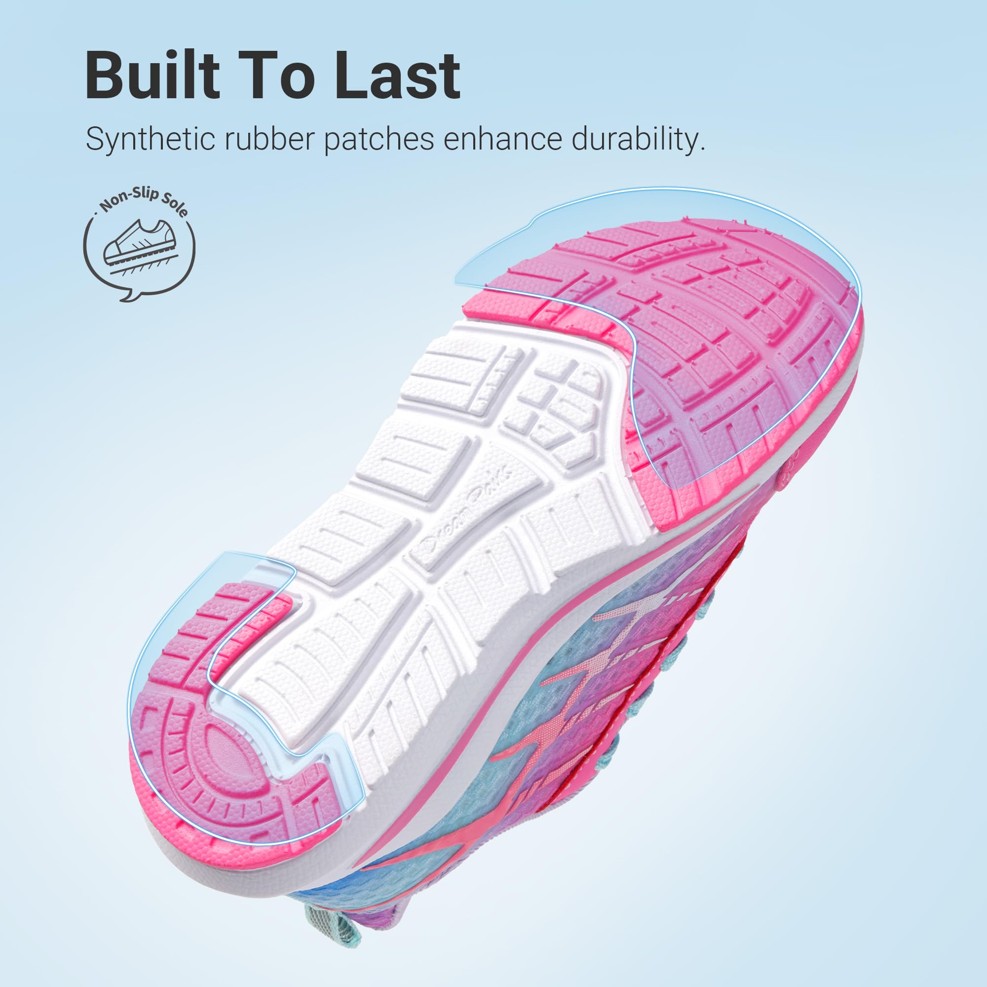 DREAM PAIRS Sneakers per Bambini e Bambine, Ammortizzanti Traspiranti Scarpe Sportive Unisex per Corsa, Tempo Libero, Tutti i Giorni