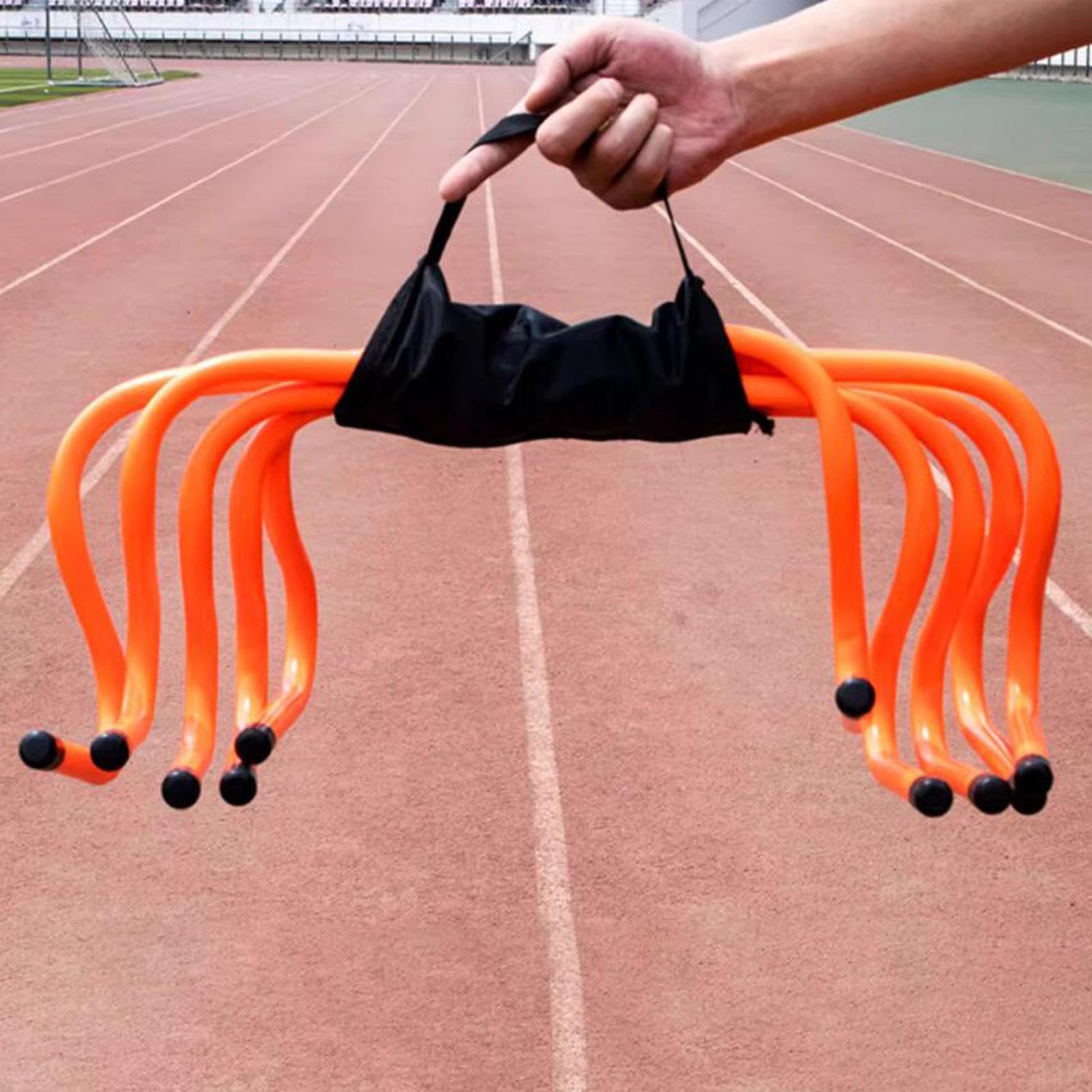 5X Vallas de Entrenamiento de Agilidad, Equipo de Entrenamiento de Velocidad de Salto, Obstáculos Multiusos para Al Aire Libre Y Niños