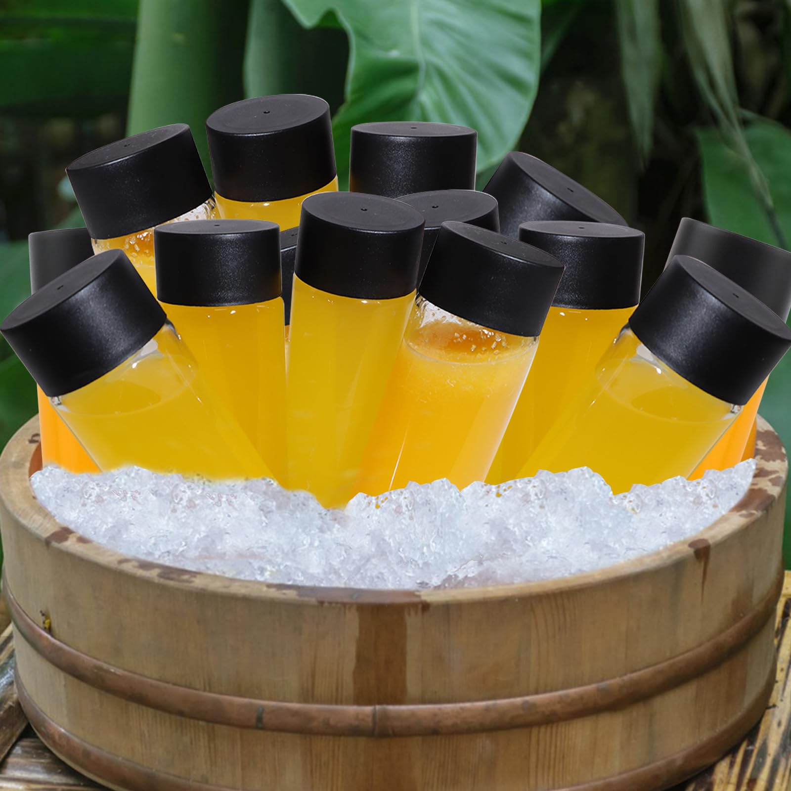 HWASHIN Lot de 12 bouteilles en verre de 350 ml, 12 oz, vides, avec couvercles noirs, brosse et étiquettes, bouteilles en verre réutilisables transparentes pour jus, smoothies faits maison, boissons