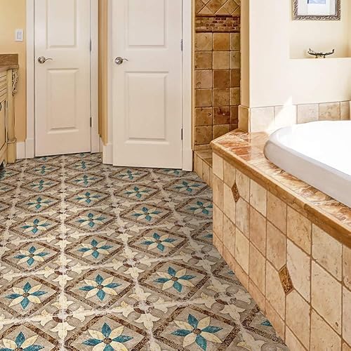 Miniatura 4 de Alwayspon Adhesivo de vinilo antideslizante para piso, impermeable de PVC para loseta en muro, autoadhesivo para despegar y pegar, adhesivo de pared